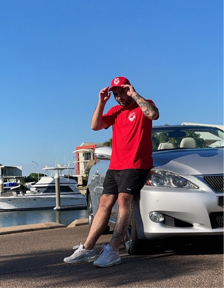 KK RED CREW CAP